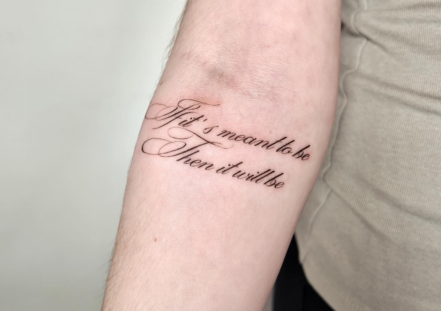 Lower Arm Small Script Tattoos Lowercase Script Tattoo Ideas That Are Soft, Modern, and Timeless ...